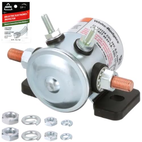 FalconSupply Genuine OEM White Rodgers 70-120224 36V Solenoid Switch Relay Kit for EZGO TXT Medalist Marathon Melex Golf Cart Electric Vehicles Replaces Parts 27855G01 11761G1 27855G02 31680G1