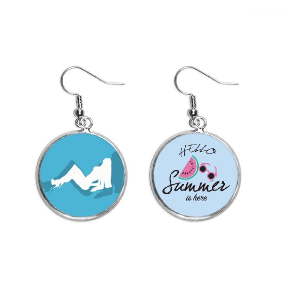 Pendientes de sandía largos para verano y looks playeros chic 5