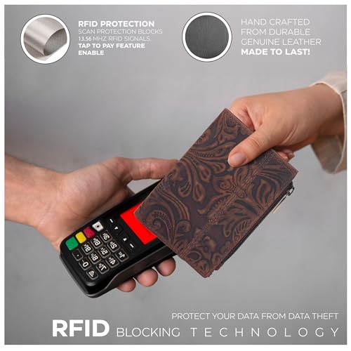 Wallet For Women Full Grain Leather - Small RFID Coin Purse Credit Card & ID Holder for Ladies,Bifold Wallets for Teenager4