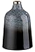 Produktbild GILDE Deko Vase konische Blumenvase aus Metall - Deko Wohnzimmer Geschenk für Frauen - Farben: Grau Schwarz Höhe 25 cm