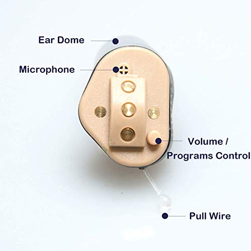 LAIWEN Rechargeable Hearing Amplifier with Digital Noise Reduction to Assist Hearing for Adults ITC Style