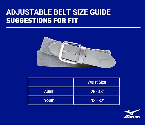 Mizuno Classic Elastic Baseball/Softball Belt | Youth and Adult4