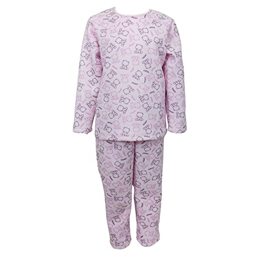 Pijama Infantil Inverno Soft Conjunto Longo Urso Rosa (12)