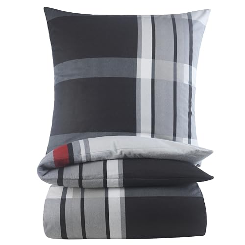 BaSaTex Feinbiber Winter Bettwäsche warme und kuschelige Bettgarnitur und...