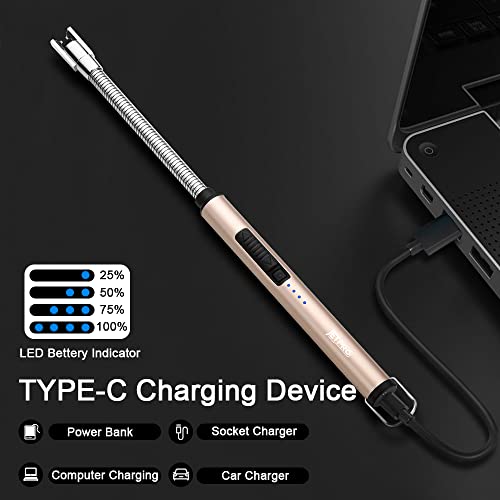 50% Off JETPRO USB Rechargeable Arc Lighter with Flexible Neck