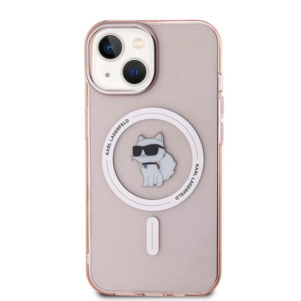 CG Mobile Karl Lagerfeld KLHMP12MHFCCNOP Coque Rigide pour iPhone 12/12 Pro 6,1" Rose IML Choupette
