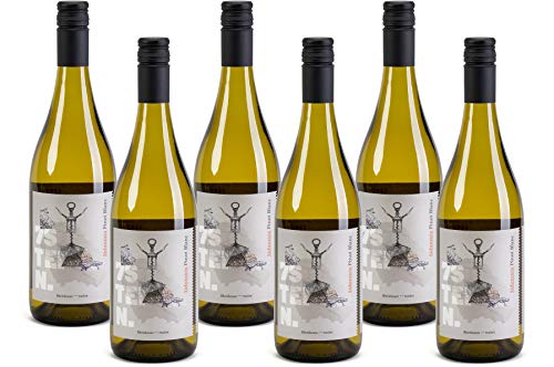 7STEIN Weißburgunder - auch bekannt als Pinot Blanc oder Pinot Bianco - ein Qualitätswein, Weißwein aus Rheinhessen, Deutschland (6 x 0.75 l) Cover