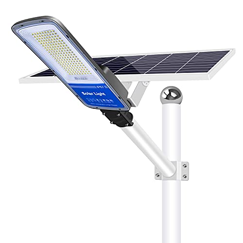 360W Solar Street Lights Outdoor,360 LEDs Dusk to Dawn Solar Led Outdoor Waterproof Light with Remote Control 6500K White Security Led Flood Light for Parking Lot Pathway Yard Road and Garden(2 Pack)