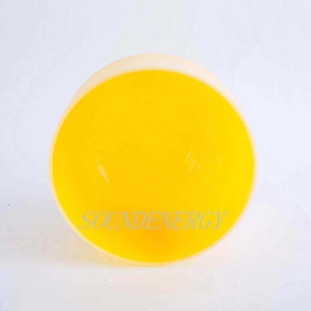 Bol Chantant En Cristal De Quartz Givré 432 Hz Mi Solaire Chakra Plexus - 25,4 Cm Avec Sac De Transport