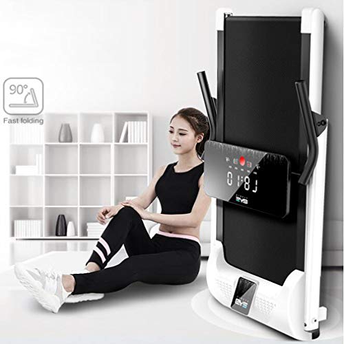 Image of Folding Motorised Treadmill Adjustable Speed LCD Screen Folding Walking Machine for Home and Office