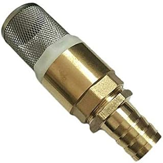 Foot Valve SENRISE 1" BSP Brass Check Valve Spring Non Return Check Valve Pump Inlet Filter Strainer with 1" 22mm Hosetail for Pump (1PCS)