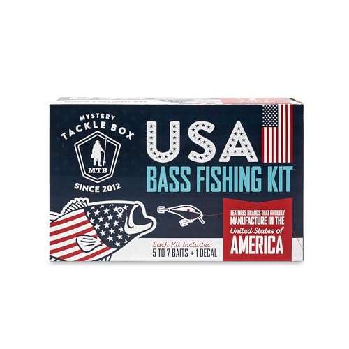 Image of Catch Co Mystery Tackle Box Freshwater Largemouth and Smallmouth Bass Lures Fishing Kit
