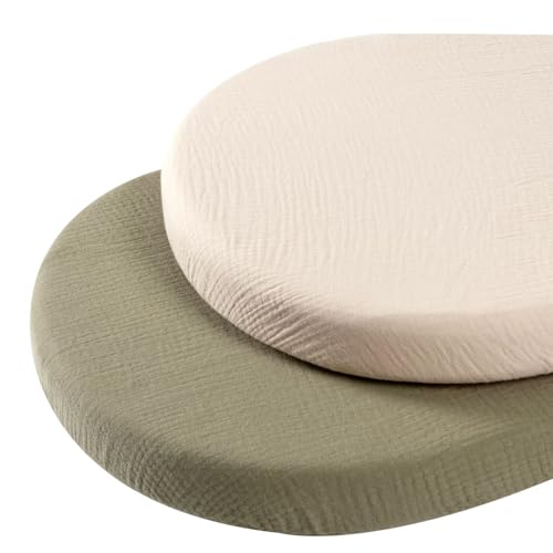 Vmxlso 2er Set Spannbettlaken Kinderwagen, 81x43cm Kinderwagen...