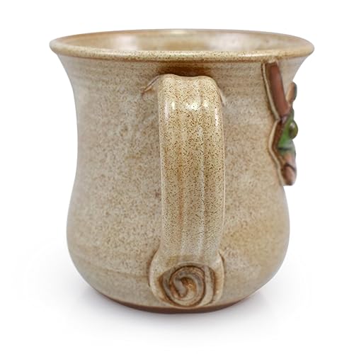 Taza de café Chameleon de cerámica artesanal 16 oz miniatura 2