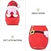 Housoutil Christmas Latex Dog Toy Squeaky Interactive Chew Toy for Puppies Cute Santa Design for Holiday Fun and Training Safe Latex Material for Dogs