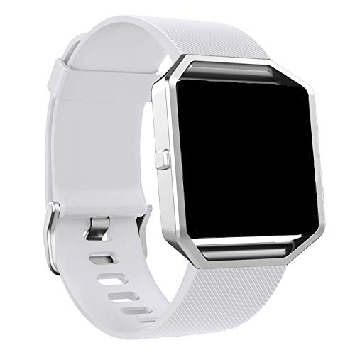 Panda Bobo Correa compatible con Fitbit Blaze, correa de muñeca deportiva de repuesto ajustable de silicona, S, Silicona