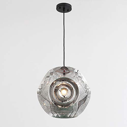 Lampe suspendue E27 dorée avec plafond droplight rond en acier inoxydable