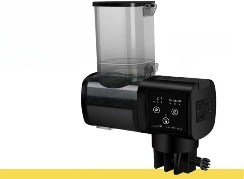 Intelligent Aquarium Fish Feeder – Automatic Digital Timer with Adjustable Portion for Fish Tanks, Koi Ponds, Turtles, Shrimp and Planted Aquariums, Easy Setup Feeding Solution (AF-500)
