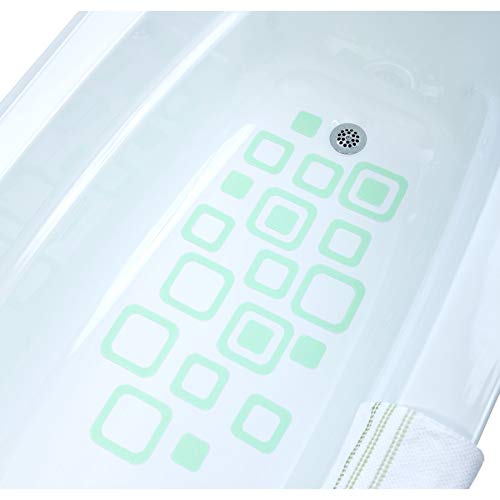 SlipX Solutions Adhesive Square Safety Treads Add Non-Slip Traction to Tubs, Showers