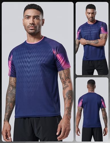 Liberty Imports Men's T-Shirts Athlétiques À Manches Courtes Et Col Rond T-Shirt