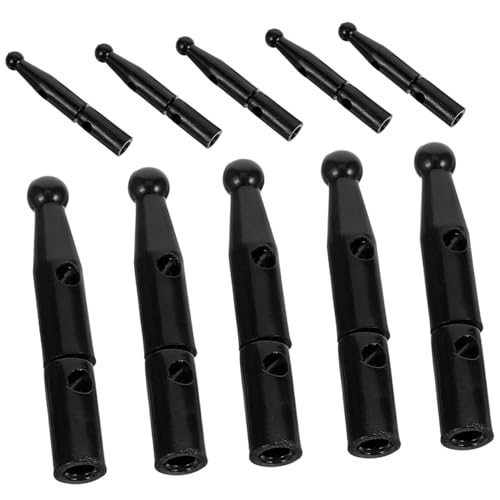 Fundas para varillas de paraguas plegable negras repuestos de plástico para lluvia 10 uds
