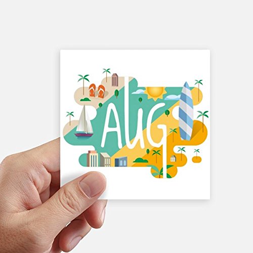 Sticker mural août 10cm pour masquer les rayures de valise et PC - 2