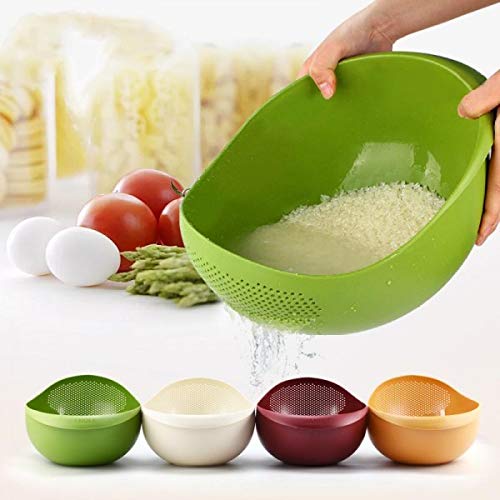 Galmonde Rice Pulses Fruits Vegetable Noodles Pasta Washing Bowl & Strainer Straining (3)