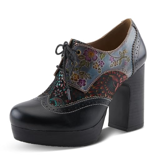 Spring Step L'Artiste Tothemax Platform Oxfords | Baroque-Inspired Leather Lace-Ups