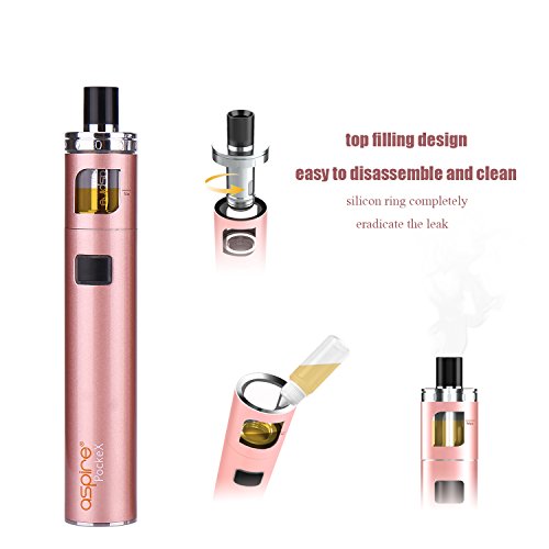 Aspire PockeX AIO Starter Kit, All in One Pocket Kit (Rosegold) – Bild 4