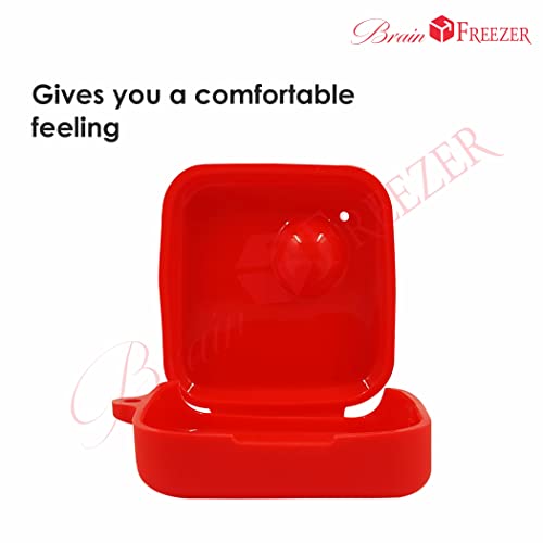 Image of Brain Freezer Stylish Soft Silicone 360 Full Protection Case Cover (Front & Back) Compatible with Nothing Ear (1) Red (Device Not Included)