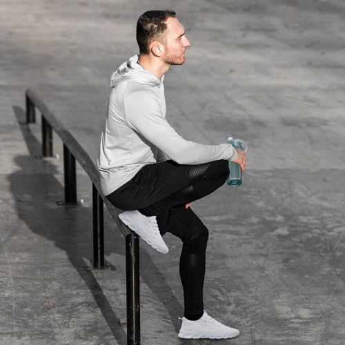 Image of WCIDFY Mens Running Shoes Mesh Breathable Tennis Shoes Lightweight Walking Sneakers Comfortable for Gym
