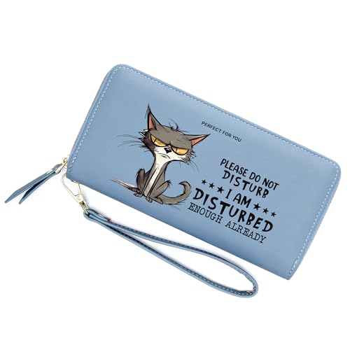 ZRTARY Personalized Cat Women's Wallet,Birthday Gift,Holiday Gift,Father's Gift,Mother's Gift for Parent Grandparent,Valentine's Day Gift for Wife Lover from Spouse 1303r