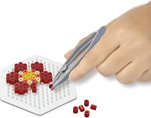 Miniatura 3 de Hama Perlen 4904 - Juego de pinzas de plástico para manualidades con cuentas de planchado, 3 piezas, diversión creativa para niños y adolescentes,