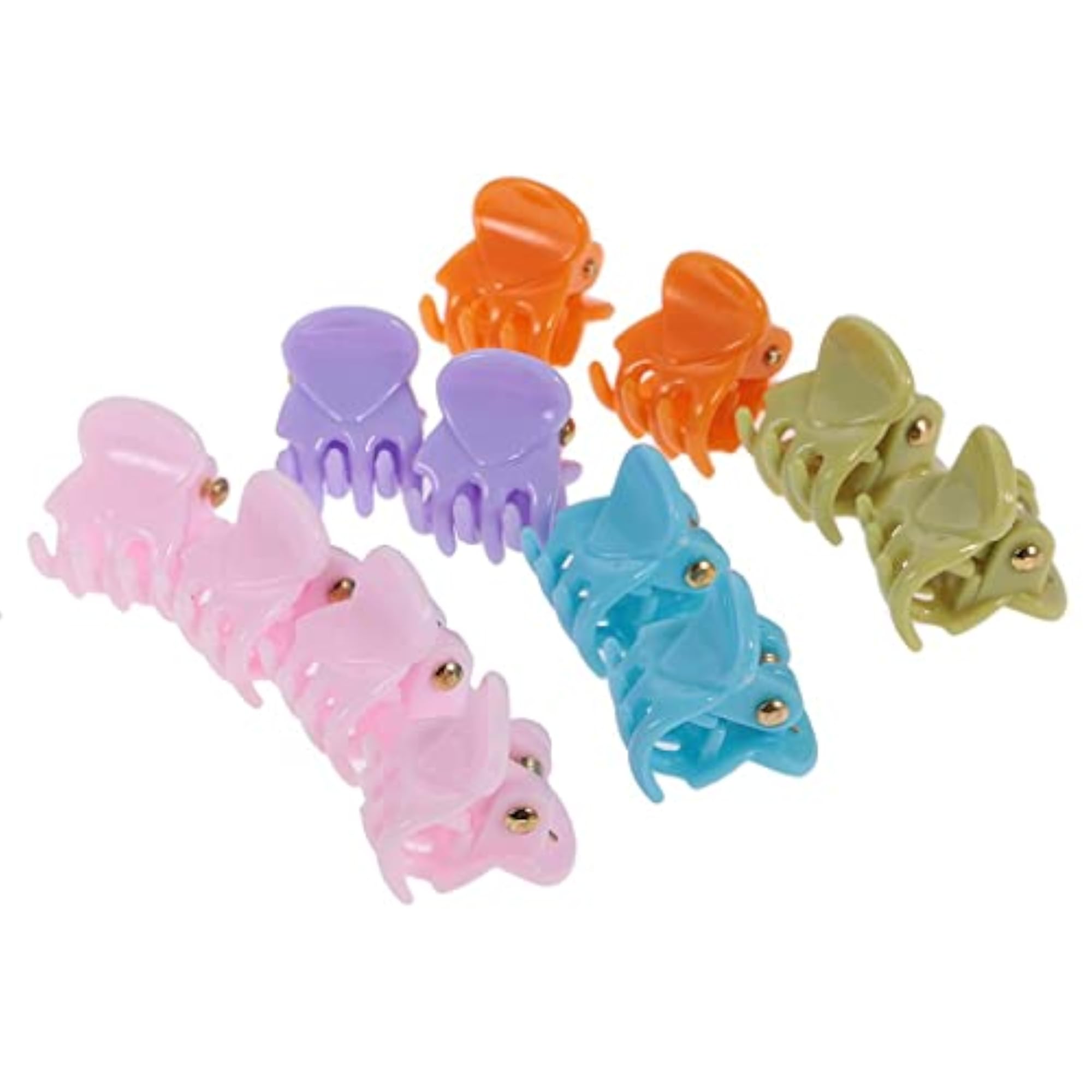 12 Pieces Mini Hair Resin Claws Clamps for Women