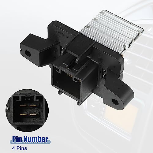 Image of ACROPIX Car HVAC Blower Motor Resistor Heater Fit for Chrysler Town Country 2008-2010 for Dodge Grand Caravan 2008-2010 NO. 68029723AA /68050014AA - Pack of 1 Black