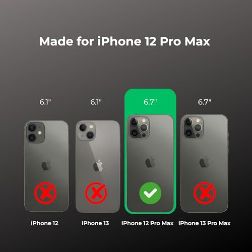 Image of Anti Yellow Clear Magnet Case for iPhone 12 Pro Max, Premium Polycarbonate, Ultra Strong Magnets, 360 Drop Protection, Raised Camera Protection, MagSafe Compatible