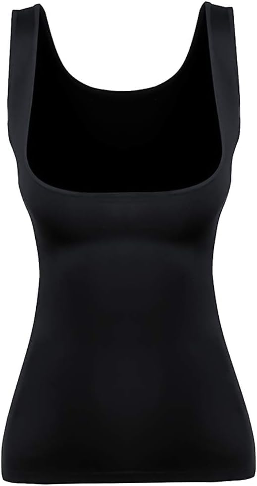 EUYZOU Women's Underbust Shapewear Tank Tops - Seamless Tummy Control Compression Camisole Tops Slimming Tank - Image 2