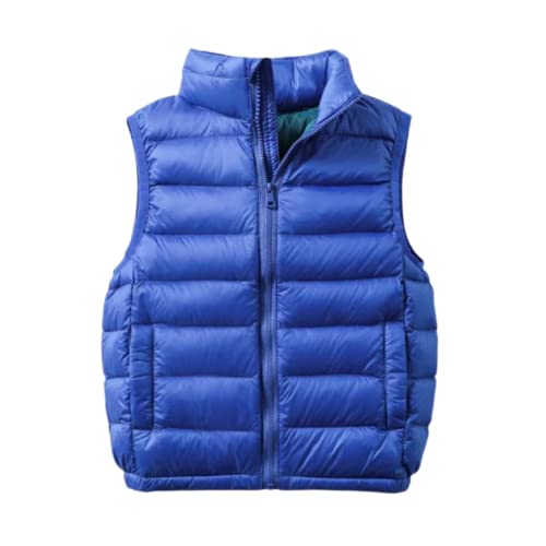 Boys And Girls Down Vest Sleeveless Jacket, Boys And Girls Fluffy Down Vest