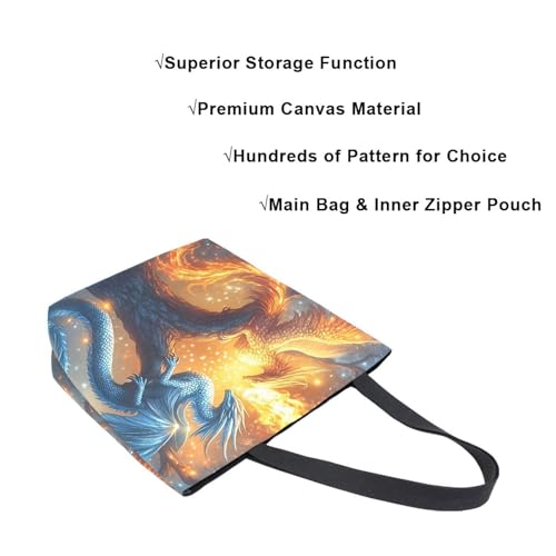 Extra Large Shoulder Tote Bag for Beach Travel Weekender Gym Phoenix Ice Dragon Sycamore Tree Reusable Grocery Canvas Shopping Bag4