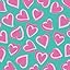 Sketch Hearts Violet x Mint