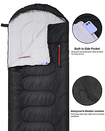 Sportneer Wearable Xl Sleeping Bags For Adults With Arm Zipper Holes Sleeping Bags Winter Cold Weather Kids Sleeping Bag For Camping Hiking Backpacking Outdoor Travel #TOP4