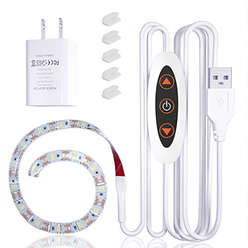 Sewing Machine Light ,Led Sewing Machine Light with Physical Dimmer, and USB Power Supply, Flexible Soft 3M Tape, Natural Light White, Suitable for All Sewing Machines