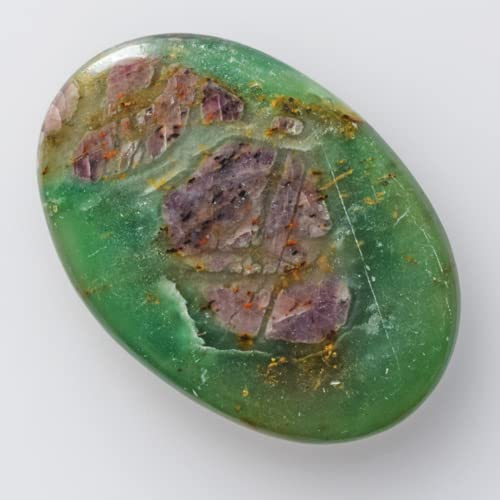 Silvero Natural Nephrite Jade Size 49X34X6 Mm Oval Shape Cabochon 110 Ctw Pendant Loose Semi Precious Gemstone Jewelry Making Jade Attracts Good Luck And Friendship #TOP4