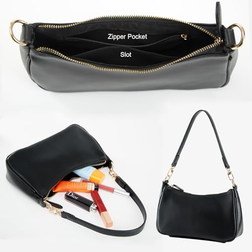 Bolso para mujer con 2 correas removibles y cierre de cremallera miniatura 5