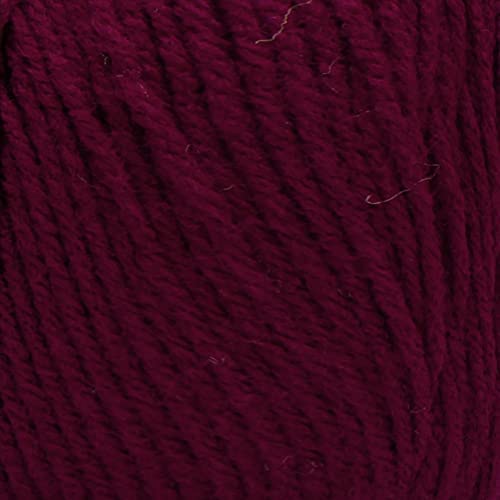 Image of Red Heart Super Saver Jumbo Burgundy Yarn - 2 Pack of 396g /14oz - Acrylic - 4 Medium (Worsted) - 744 Yards - Knitting /Crochet
