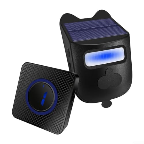 PETSTIBLE Digitales Display, Fernbedienung, Bewegungsmonitor, Infrarot-Sensor, Türklingel, Solar-Auffahrt, Alarmsteuerung, Erkennungsempfindlichkeit nach tatsächlichen Bedürfnissen