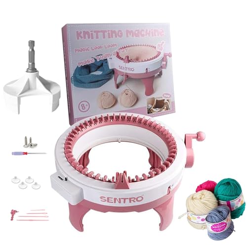 SENTRO 48 Needles Knitting Machine with Electric...