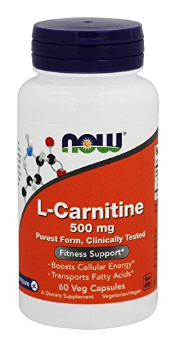 Now Foods - L-Carnitina Tartrato 500 mg - 60 Cápsulas