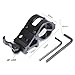 ALONEFIRE Weapon Light Mount Offset Picatinny Flashlight Mount Rail Mount Scope Mount LED Torch Black for Sports Outdoors Fitness Hunting Fishing Shooting Airsoft Guns Accessories Sights Optics Scope