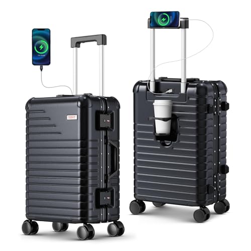 20 Inch Carry on Luggage Airline Approved Zipperless Hard Shell Suitcase